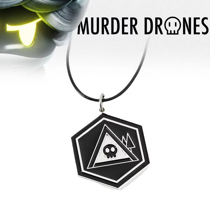 Drone Neck Strap - อะนิเมะฆาตกรรม Drones คอสเพลย์สร้อยคอ Gothic Skull Skeleton