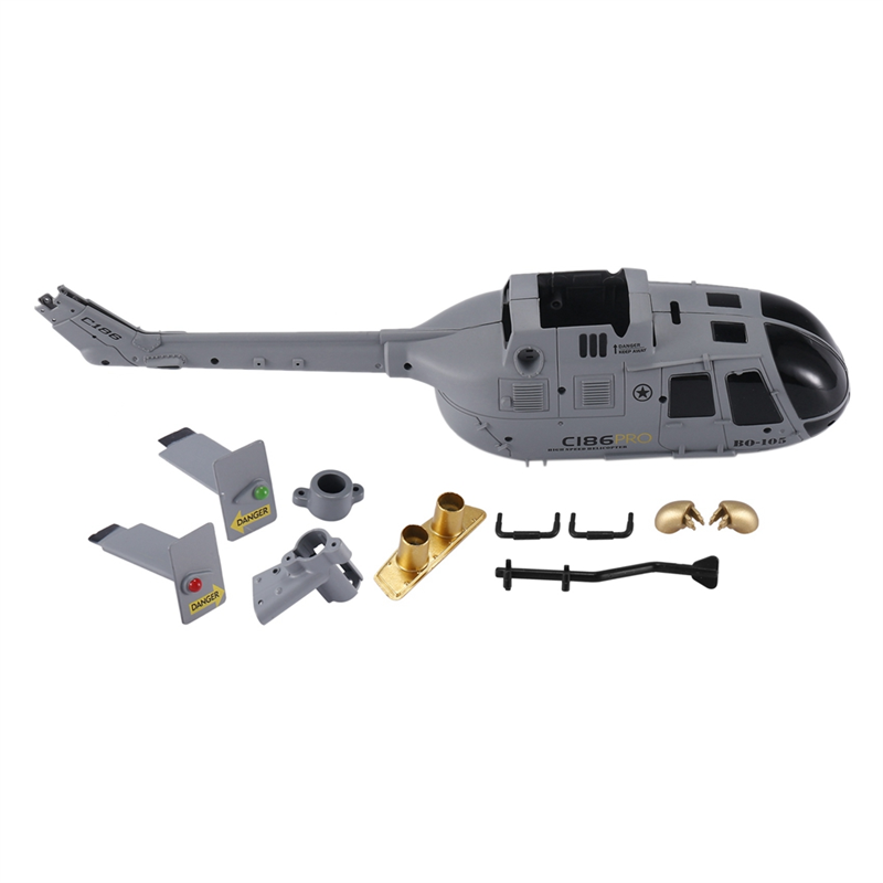 Drone Joystick Cover - ชุดฝาครอบเชลล์สำหรับเครื่องบิน C-186 C186เฮลิคอปเตอร์ควบคุมรีโมตอุปกรณ์เสริมสำหรับโดรนเครื่องบินสีเทา