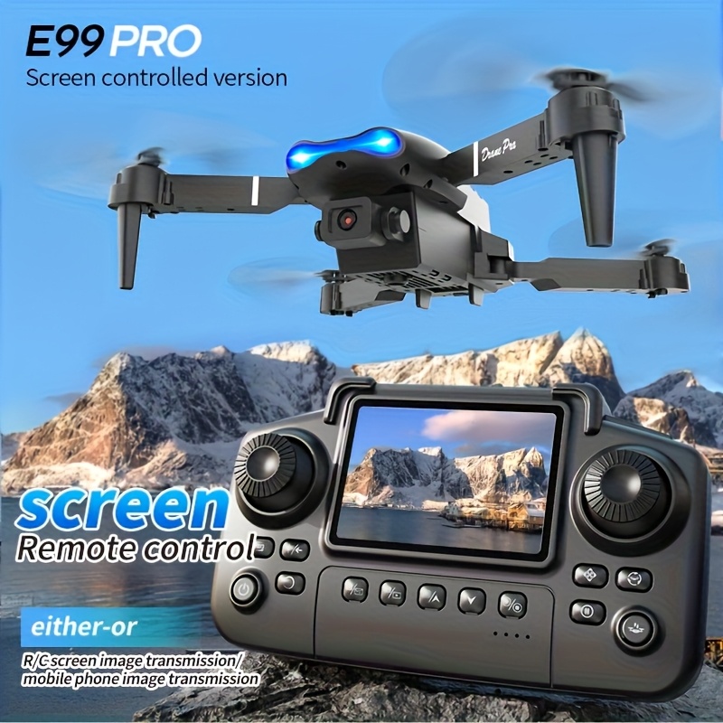Drone Controller Screen - โดรนรุ่นอัปเกรด E99PRO MAX ปี 2026 มาพร้อมกล้อง