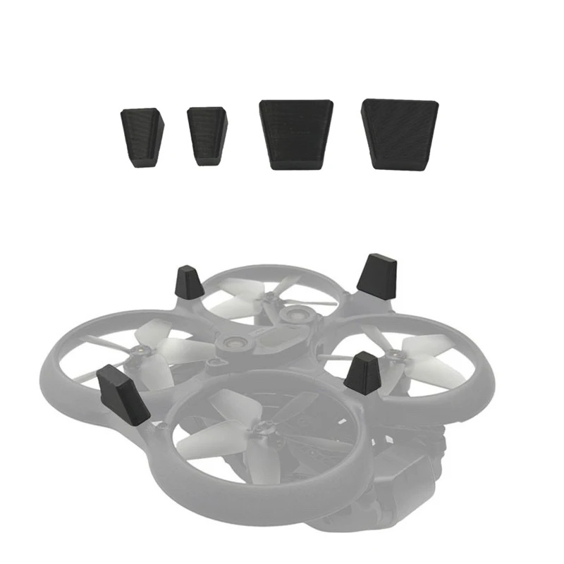 Drone Landing Pad - แผ่นรองกันสึกสำหรับขาตั้ง 4 ชิ้น พร้อมตัวเสริมความสูงสำหรับอุปกรณ์เสริมโดรน DJI AVATA
