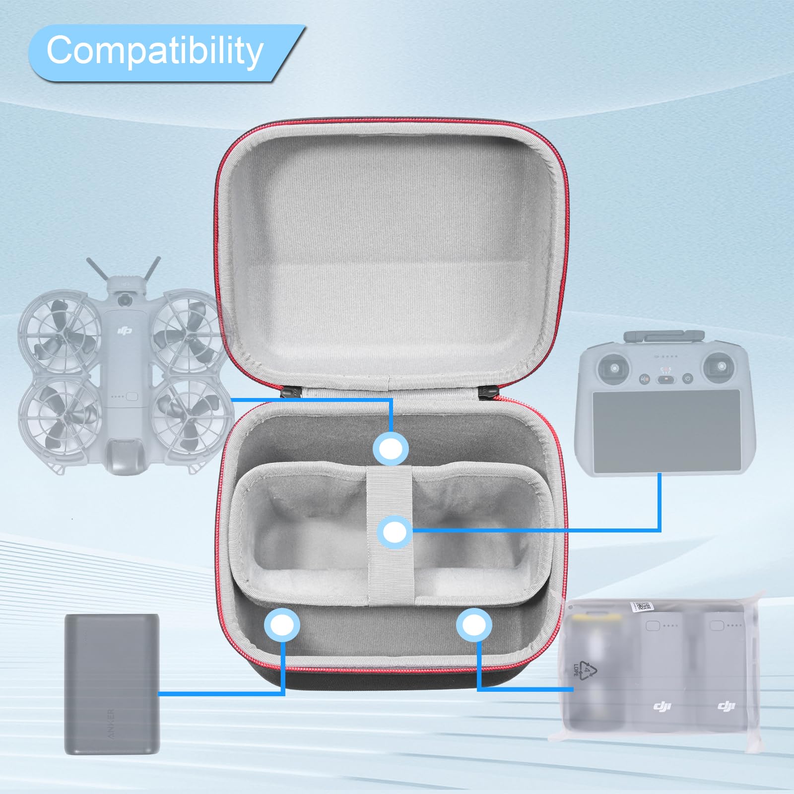 กระเป๋าพกพาสำหรับ DJI Neo 2 Fl - Drone Charging Hub บทวิจารณ์และราคา